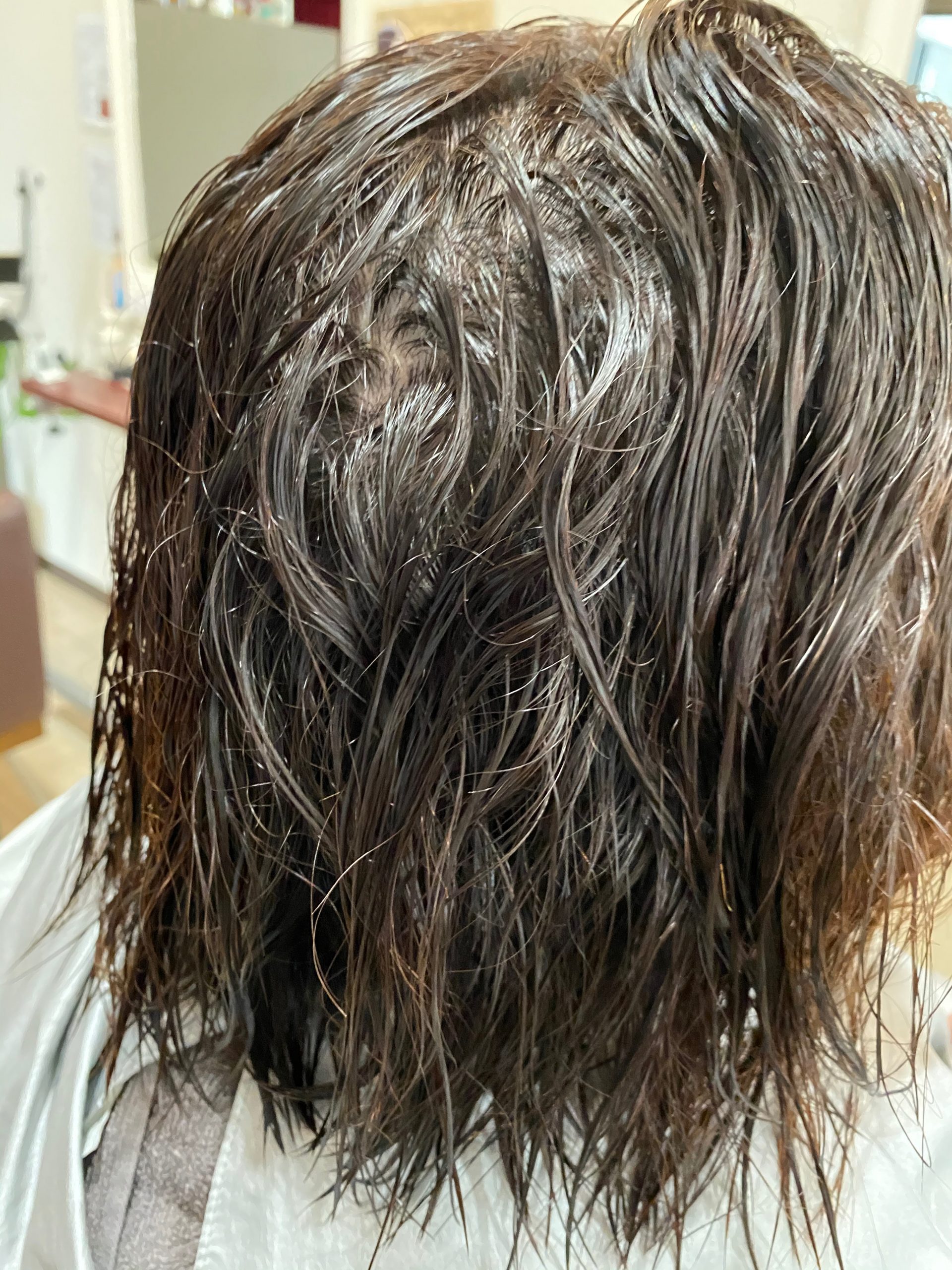 縮毛矯正の前 くせ毛 大阪 ボブ