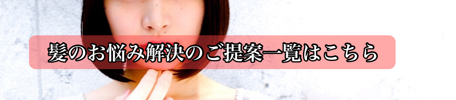 髪のお悩み解決のご提案一覧 【大阪・南大阪・堺・和泉・高石・泉大津・美容室・鳳・トリートメント】